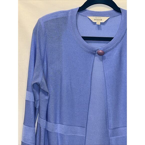 Exclusively Misook Women's Petite Large Cardigan Minimalist Capsule Wardrobe - Picture 2 of 12